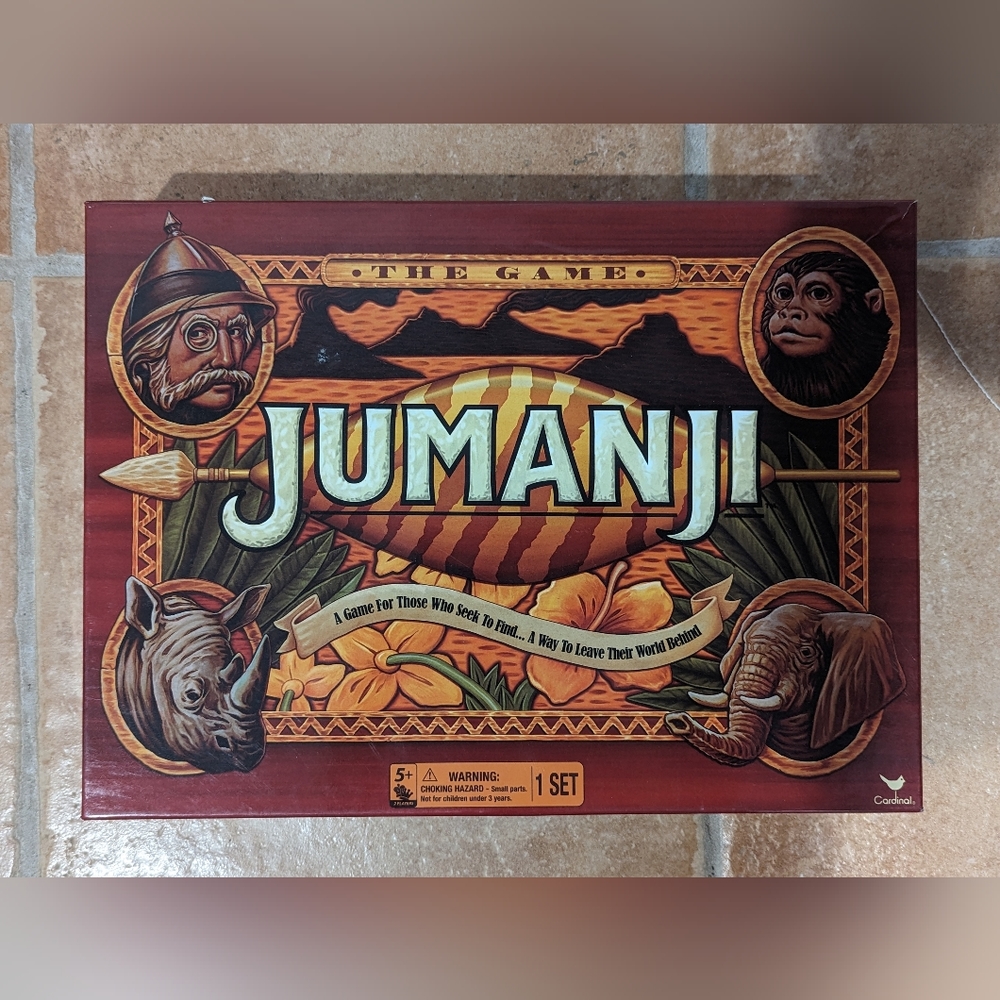 1995 Milton Bradley Jumanji Movie Board Game. EUC
